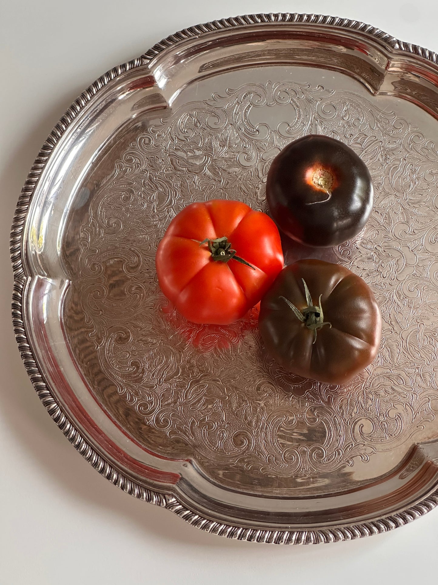 Large Silver Plate Tray