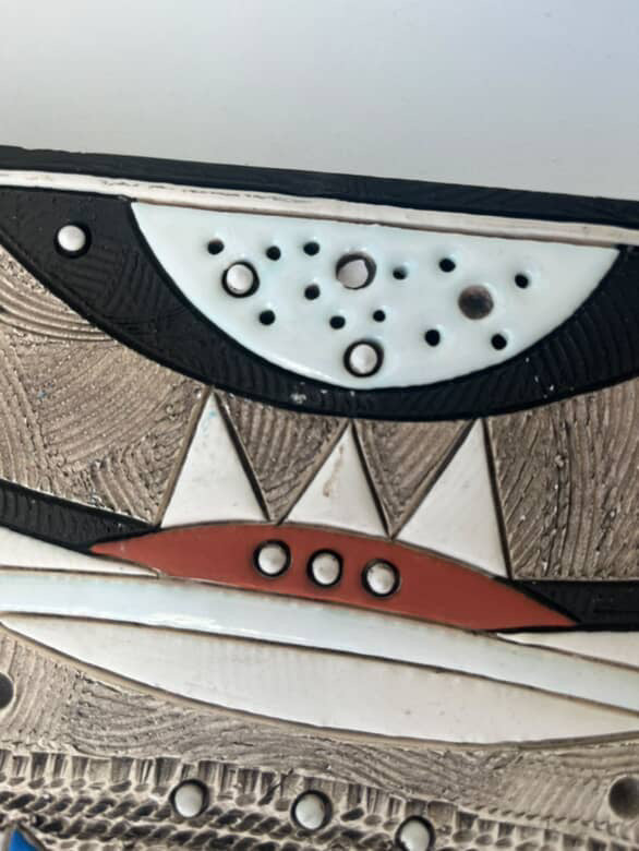 Rodney Alan Blumenfeld signed square Platter, 2008