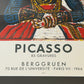 Picasso Lithographed print from the Berggruen gallery, Paris, 1966