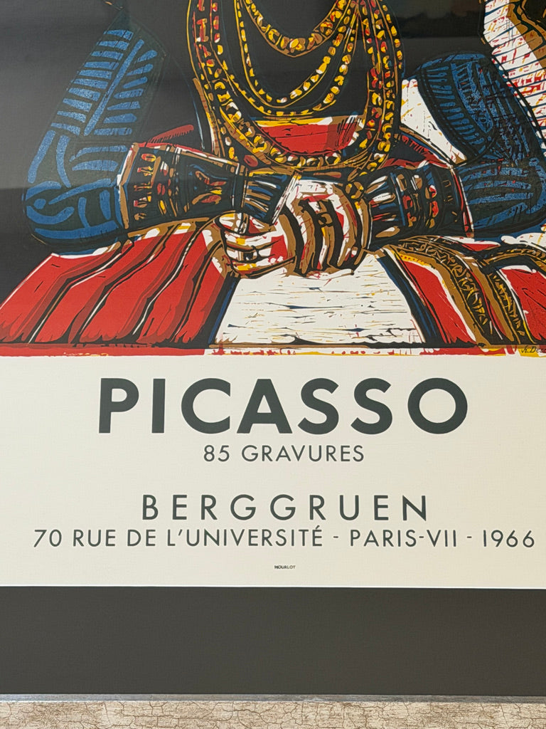 Picasso Lithographed print from the Berggruen gallery, Paris, 1966