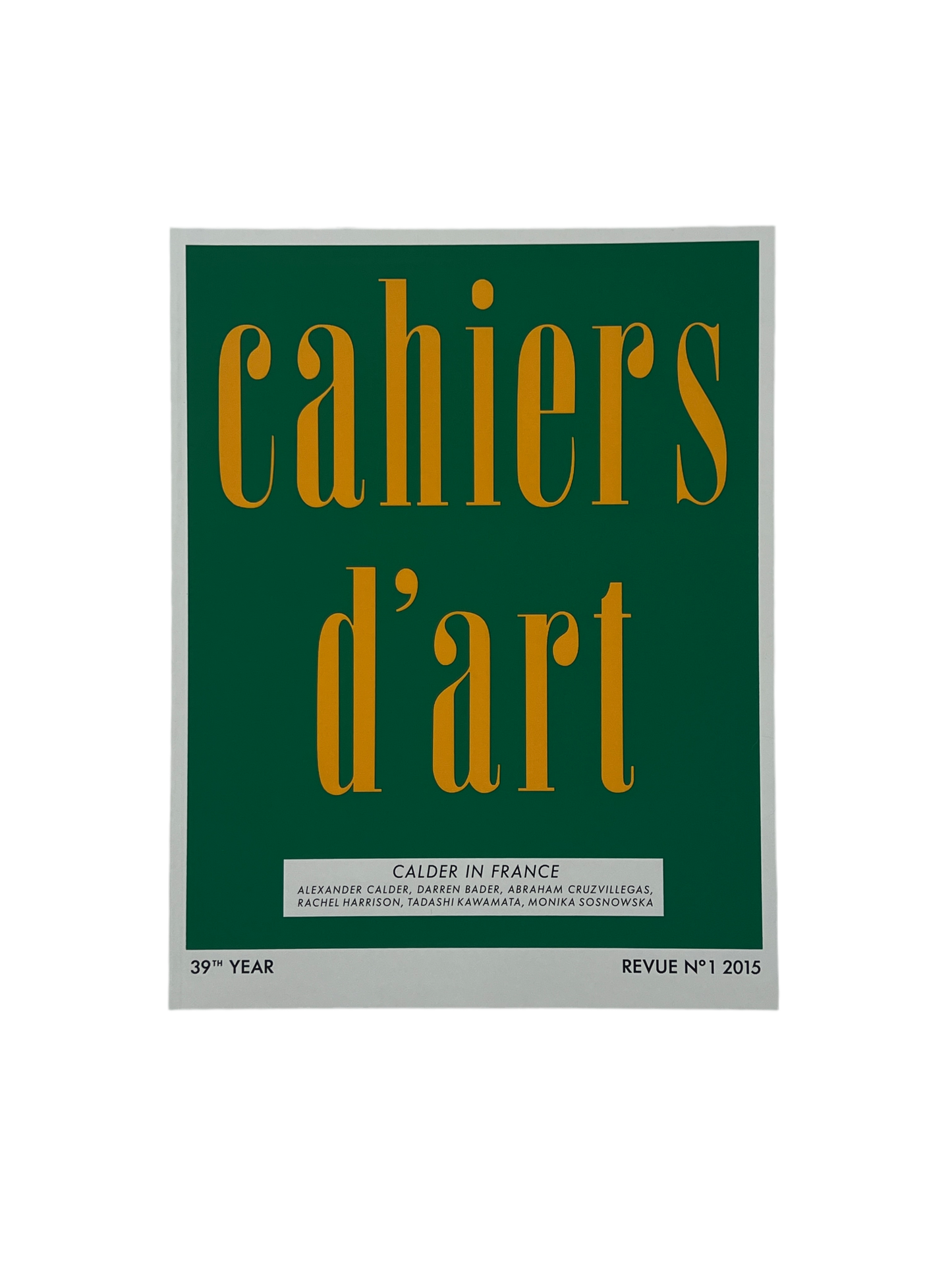 Cahiers d'Art: Calder in France