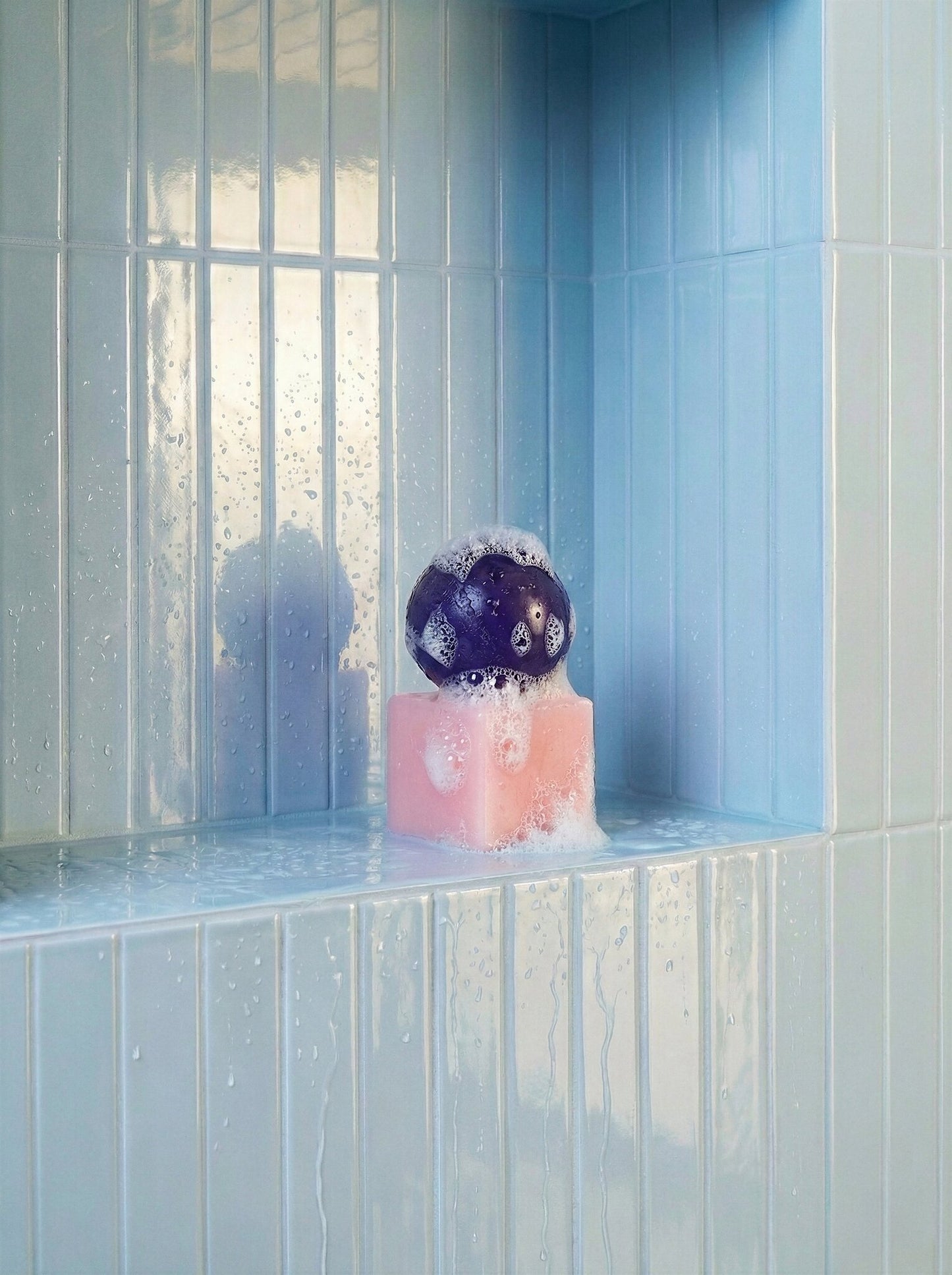 OBA soap on resin cube