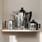 Belgian Art Deco Chrome Coffee Set by Demeyere, 1940s.