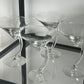 Swerve Martini Glasses (Set of 4), 1970s.