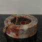 Mid-century Italian pink marble Ashtray or Vide-Poche Catchall