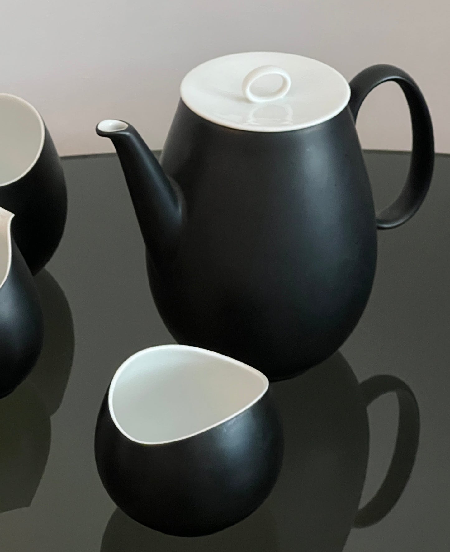 Raymond Loewy Continental Charcoal China Set, 1950's