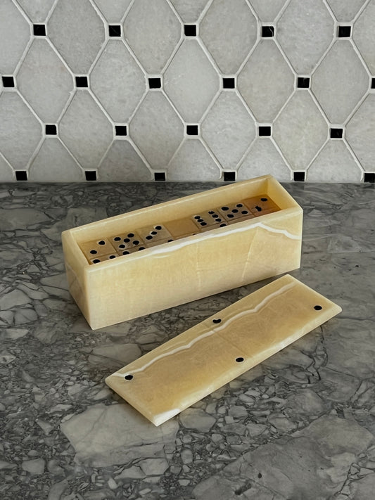 Marble domino set