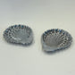 Vintage Chrome Seashell Trays - Set of 2