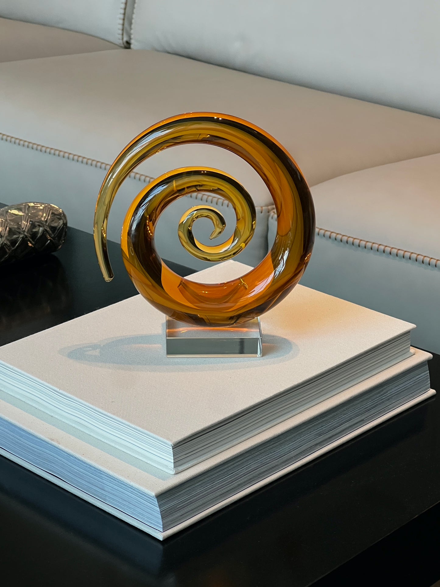 Murano spiral sculpture