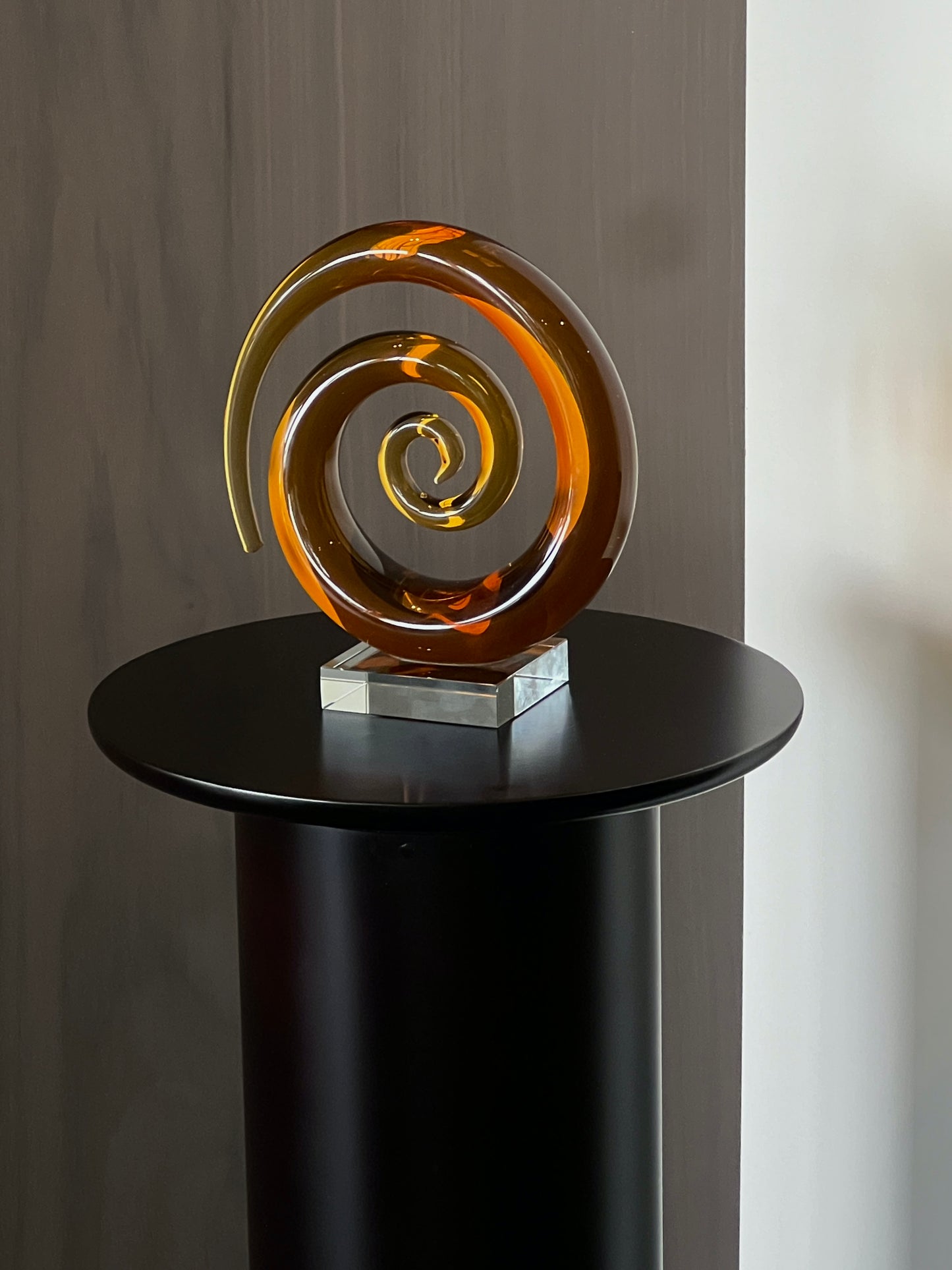 Murano spiral sculpture