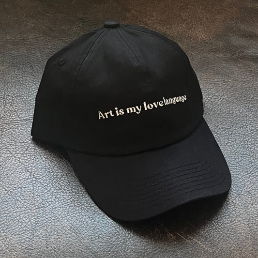 Art is my love language dad hat