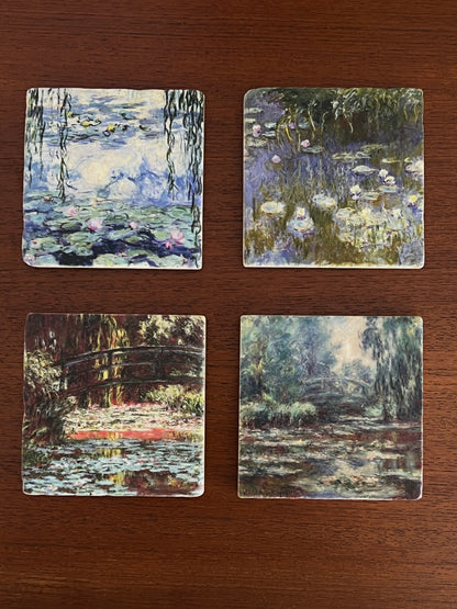 Handcrafted Italian marble Coasters (Set/4)