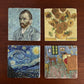 Handcrafted Italian marble Coasters (Set/4)