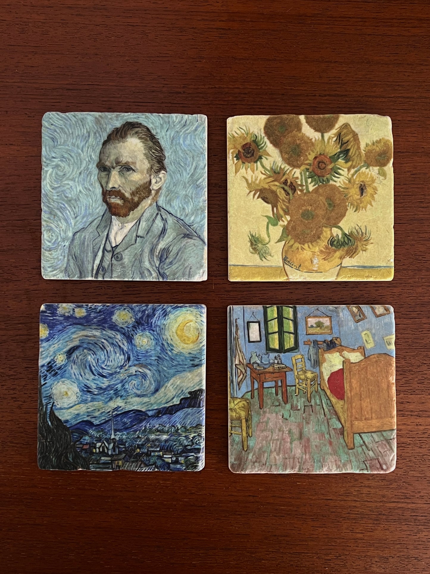 Handcrafted Italian marble Coasters (Set/4)