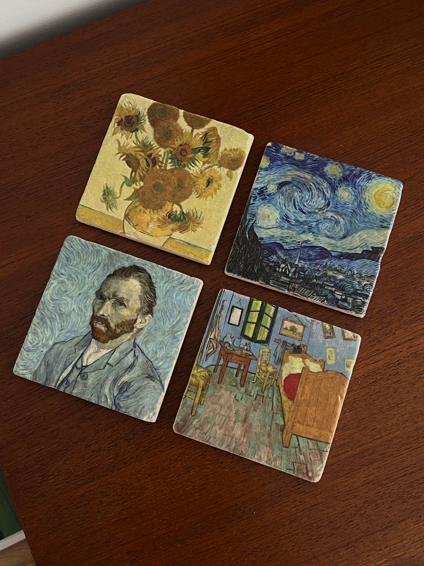 Handcrafted Italian marble Coasters (Set/4)