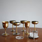 Vintage Gold brass wine cups (set of 2)