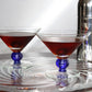 Set of vintage short cocktail glasses