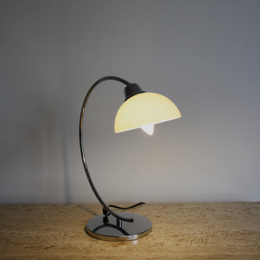 Vintage chrome desk lamp by Lumess Switzerland, 1980s