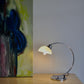 Vintage chrome desk lamp by Lumess Switzerland, 1980s