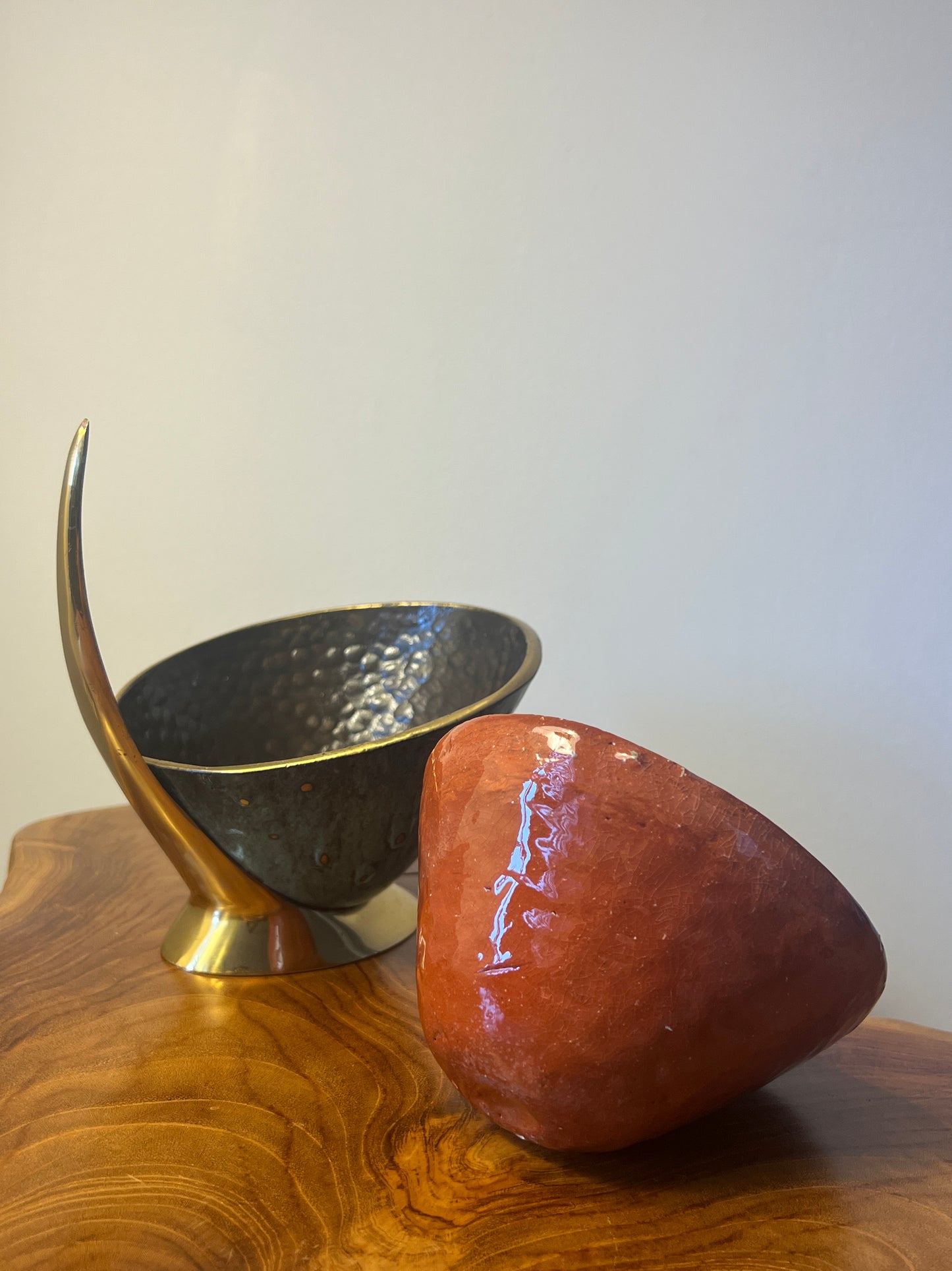 Vintage Israeli hammered brass Dayagi Catchall