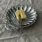 Vintage Chrome Seashell Trays - Set of 2