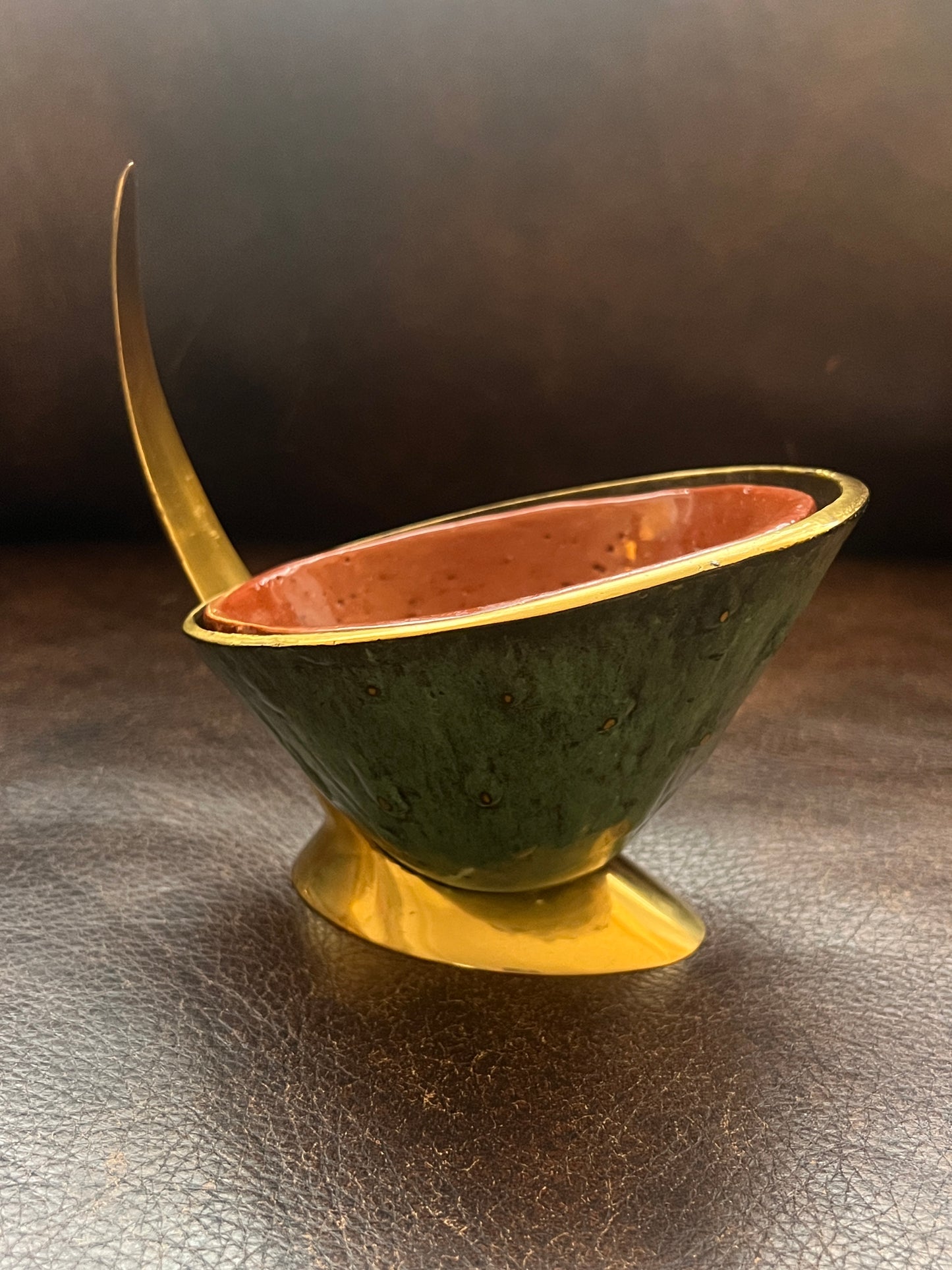 Vintage Israeli hammered brass Dayagi Catchall