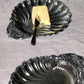 Vintage Chrome Seashell Trays - Set of 2