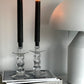 Pair of Handblown Glass Candle Holders