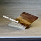 Walnut book holder