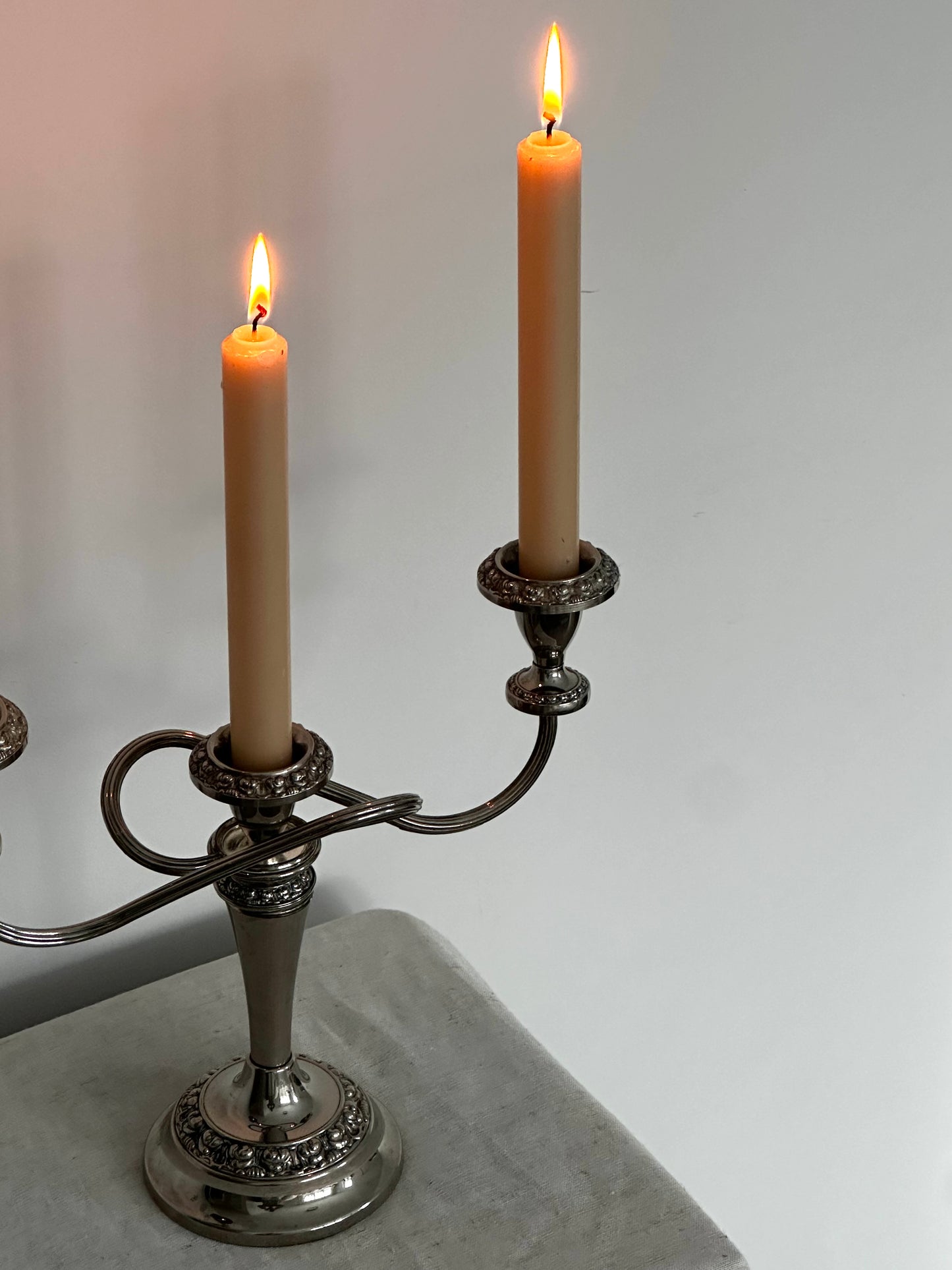 Vintage Silver Plated Candelabra