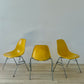 Eames for Herman Miller DSS yellow Fiberglass Shell Chair