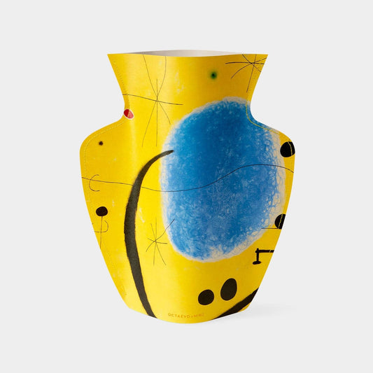 The Miró Paper Vase - Yellow