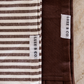 Brown & White Stripes Ruffle Kitchen Dish Towel